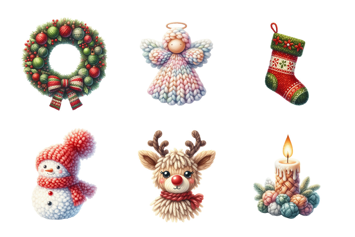 Latch Hook Yarn Faux Christmas, an Illustration by Design Market (Photo 5 of 5)