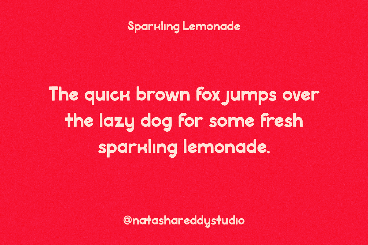SPARKLING LEMONADE by Natasha Reddy, a Sans Serif Font by Natasha Reddy Studio (Photo 4 of 7)