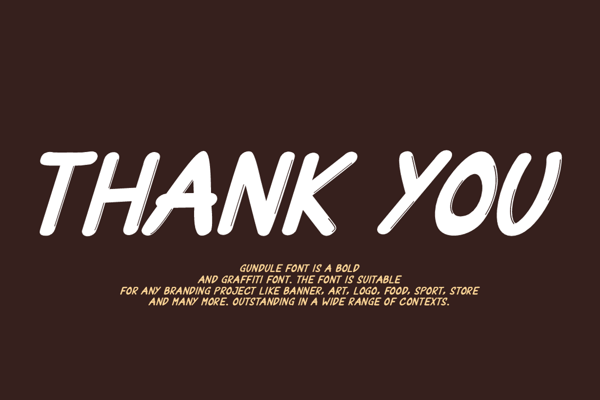 Gundule, a Handwritten Font by QR Design Studio (Photo 8 of 8)