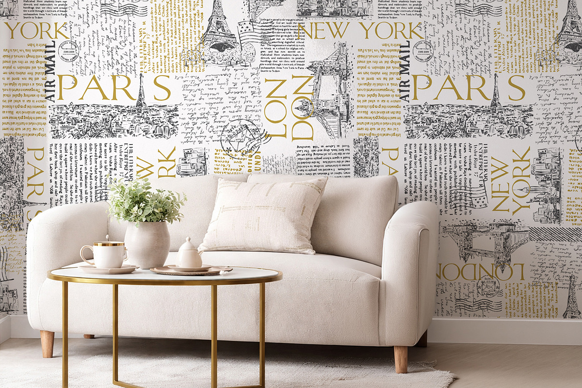 Vintage Travel Typography Pattern, a Pattern Graphic by StudioGlouna (Photo 3 of 7)