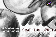 38 Graphic brushes for Procreate, a Brush Add-On by Graphics Resources (Thumbnail 3 of 14)