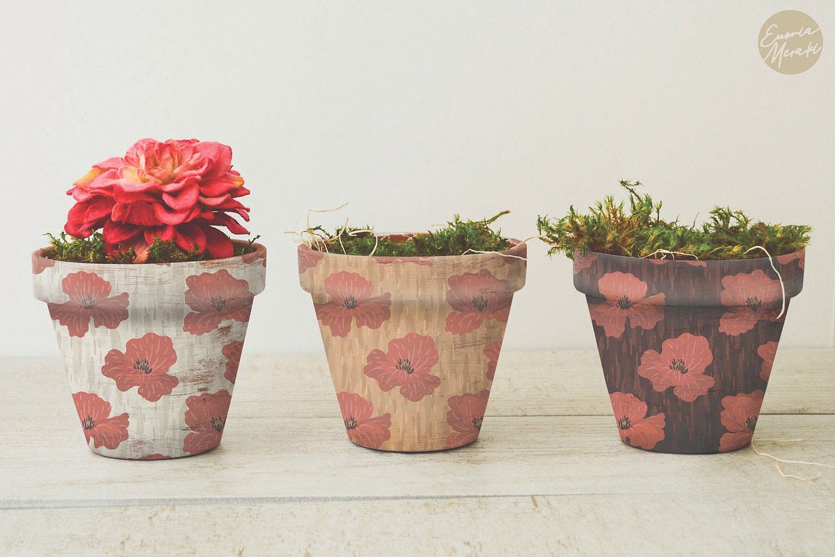 Painted Floral Patterns - The Poppy, a Pattern Graphic by Euonia Meraki (Photo 7 of 10)