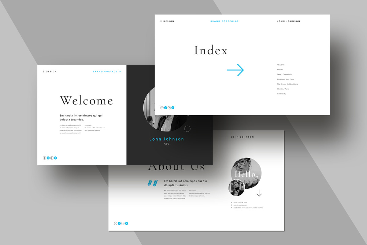 Portfolio Keynote Template, a Presentation Template by White Graphic (Photo 3 of 8)