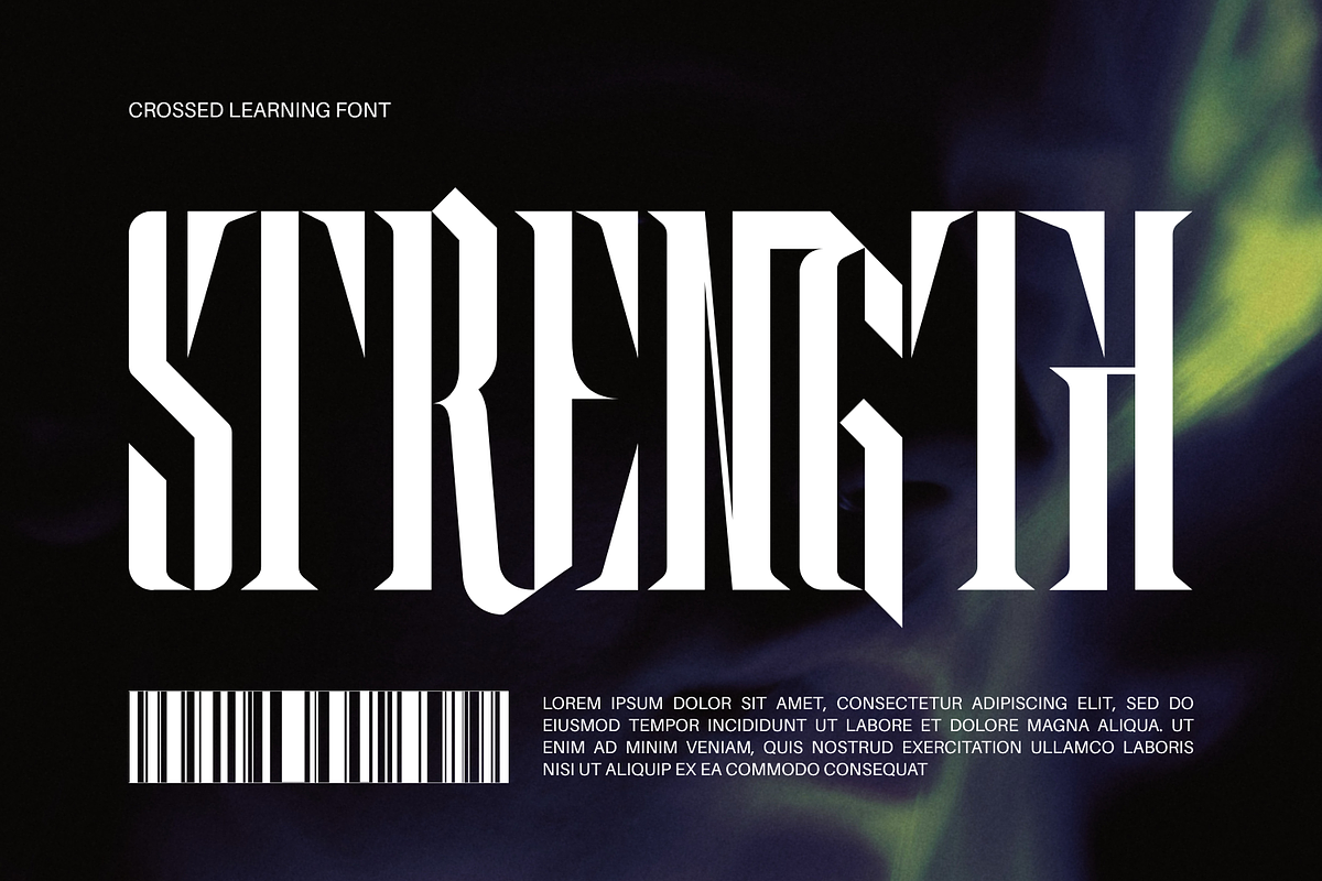 Crossed Learning - Cyber Gothic Font, a Serif Font by 177Studio (Photo 2 of 8)