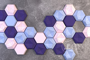 DIY Honeycomb Set 3D model template