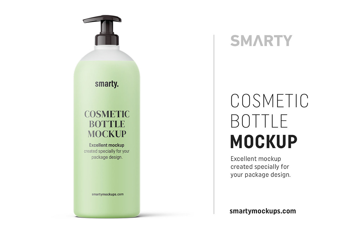Pump bottle mockup, a Packaging Mockup by Smarty Mockups (Photo 1 of 5)
