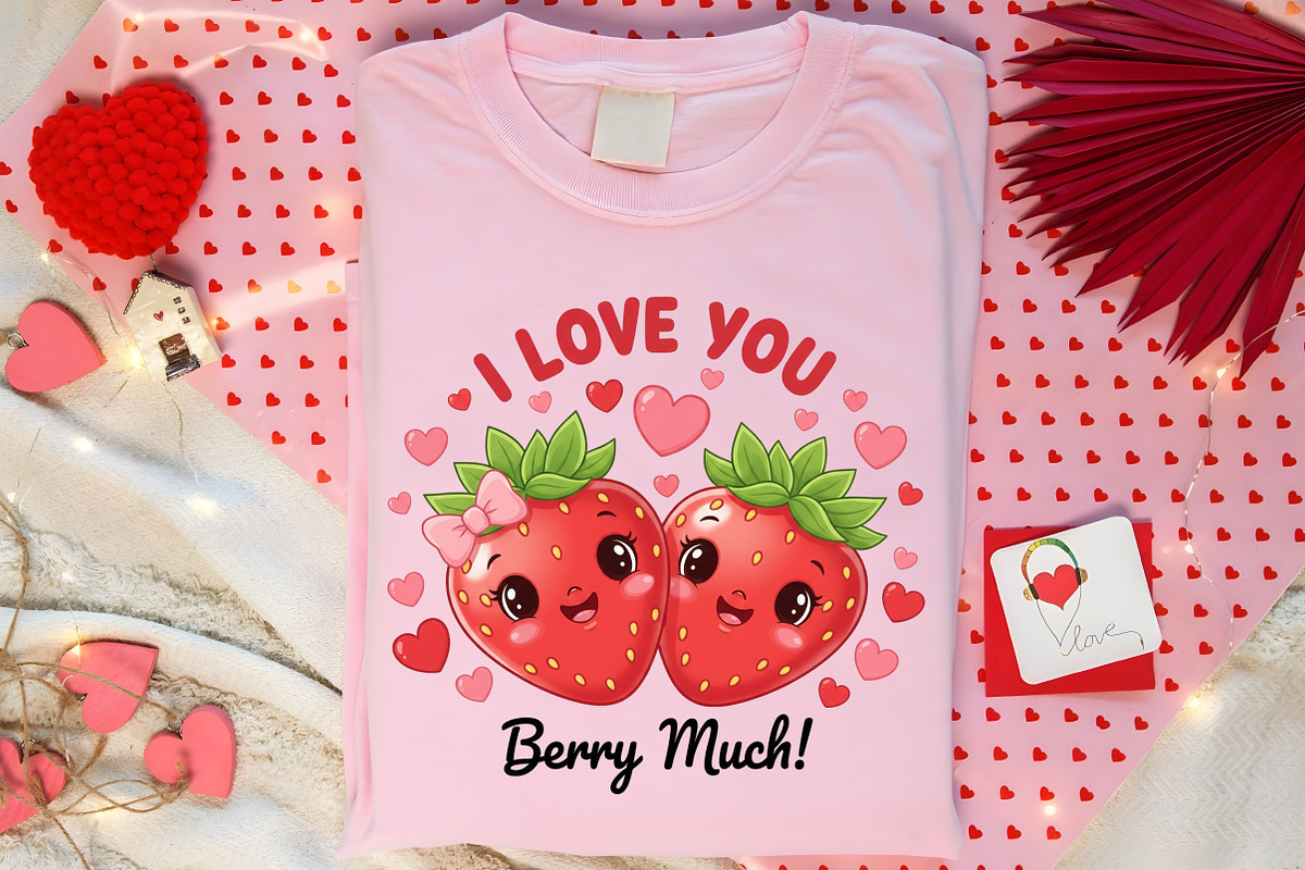 I Love You Berry Much PNG, an Illustration by Canvas Craft (Photo 7 of 7)