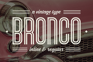 Bronco Typeface