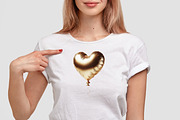 Golden Balloons Numbers Clipart, a Decorative Illustration by LekoArt (Thumbnail 8 of 10)