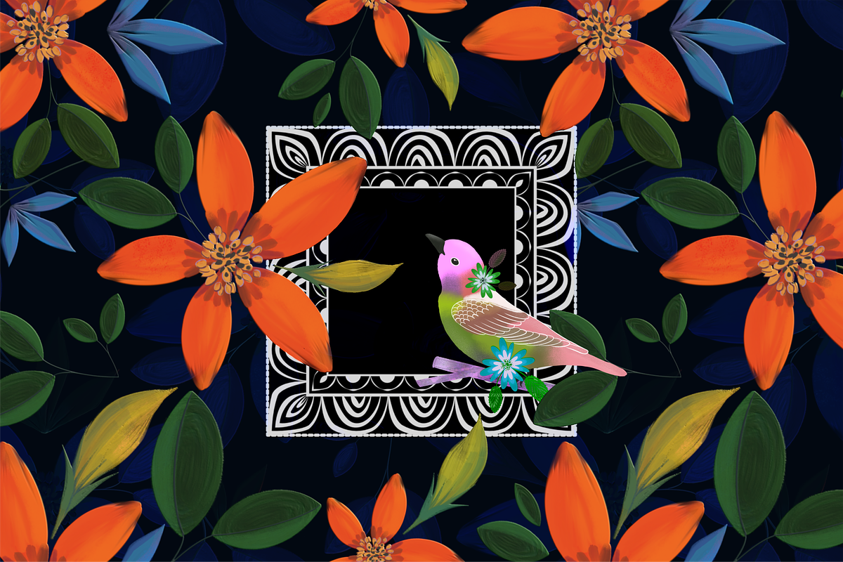 JARDIN PATTERN, a Pattern Graphic by Anny Cecilia Walter (Photo 1 of 4)