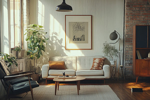 Scandinavian inspired living room de, a Photo by Iftikhar Alam