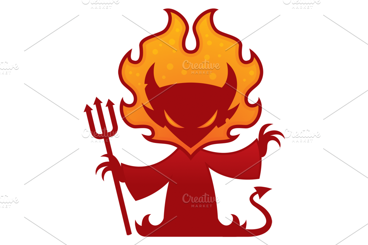 Devil Cartoon Character, an Illustration by Schwegel Illustration