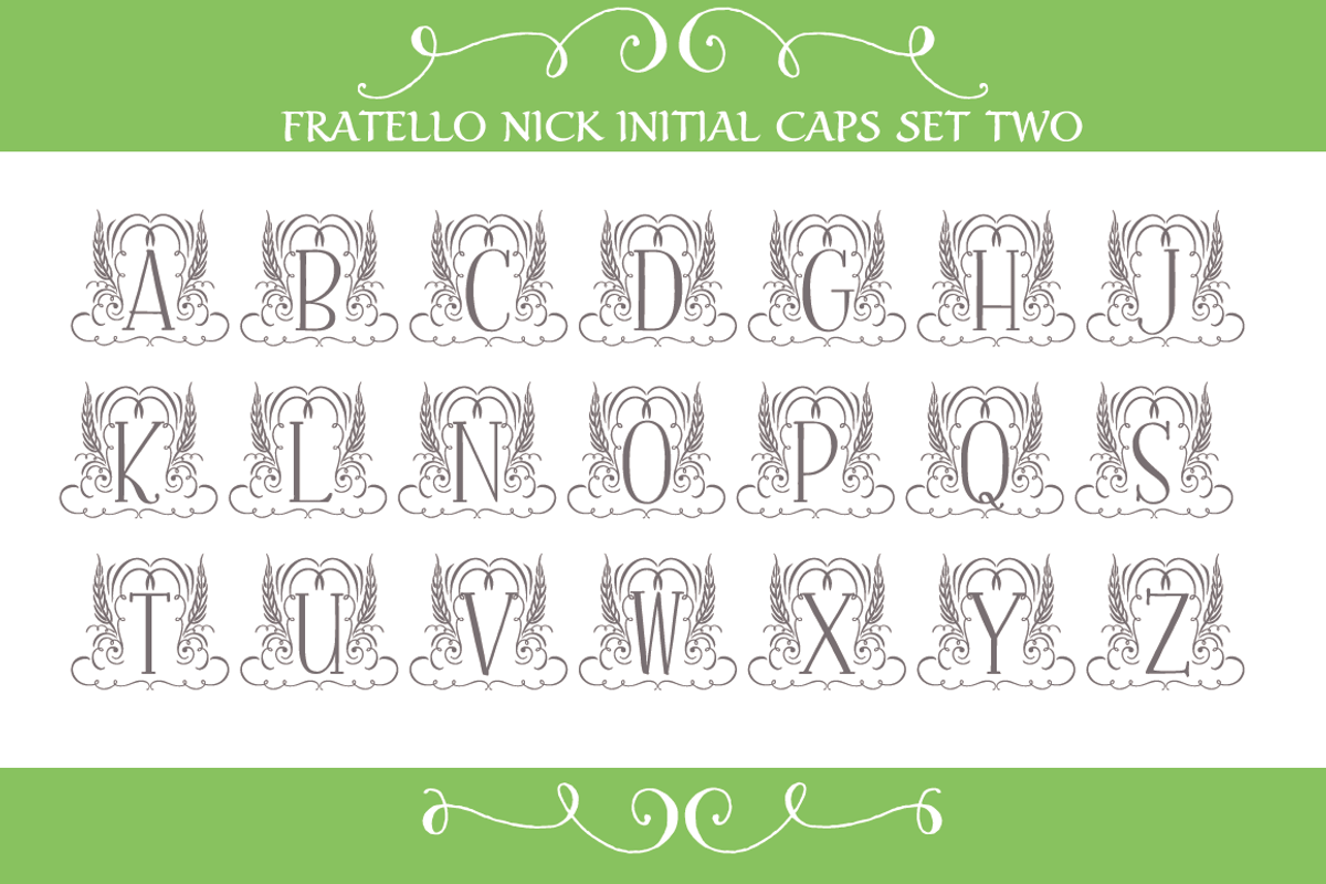 Fratello Nick Total Collection, a Font by Debi Sementelli (Photo 11 of 13)