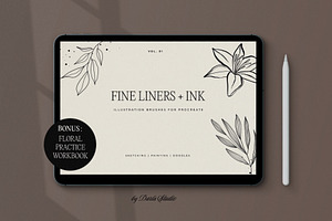 Fine Liners Procreate Brushes Ink