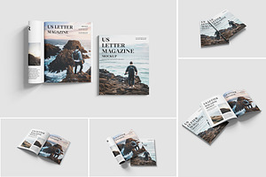 US Letter Magazine Mockup
