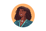 Happy people portraits, avatars set, a Person Illustration by PaperTrident (Thumbnail 7 of 10)