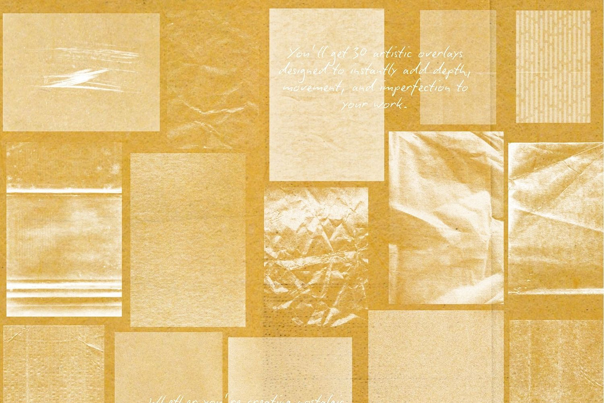 Paper Texture & Overlay Collection, a Texture Graphic by Natali Batu (Photo 8 of 10)