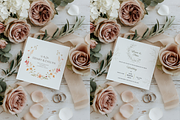 Square Card Mockup Rustic Rose, a Product Mockup by TatiMockup (Thumbnail 3 of 3)