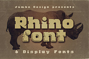 Rhino - Display Font, a Serif Font by JumboDesign (Thumbnail 1 of 5)
