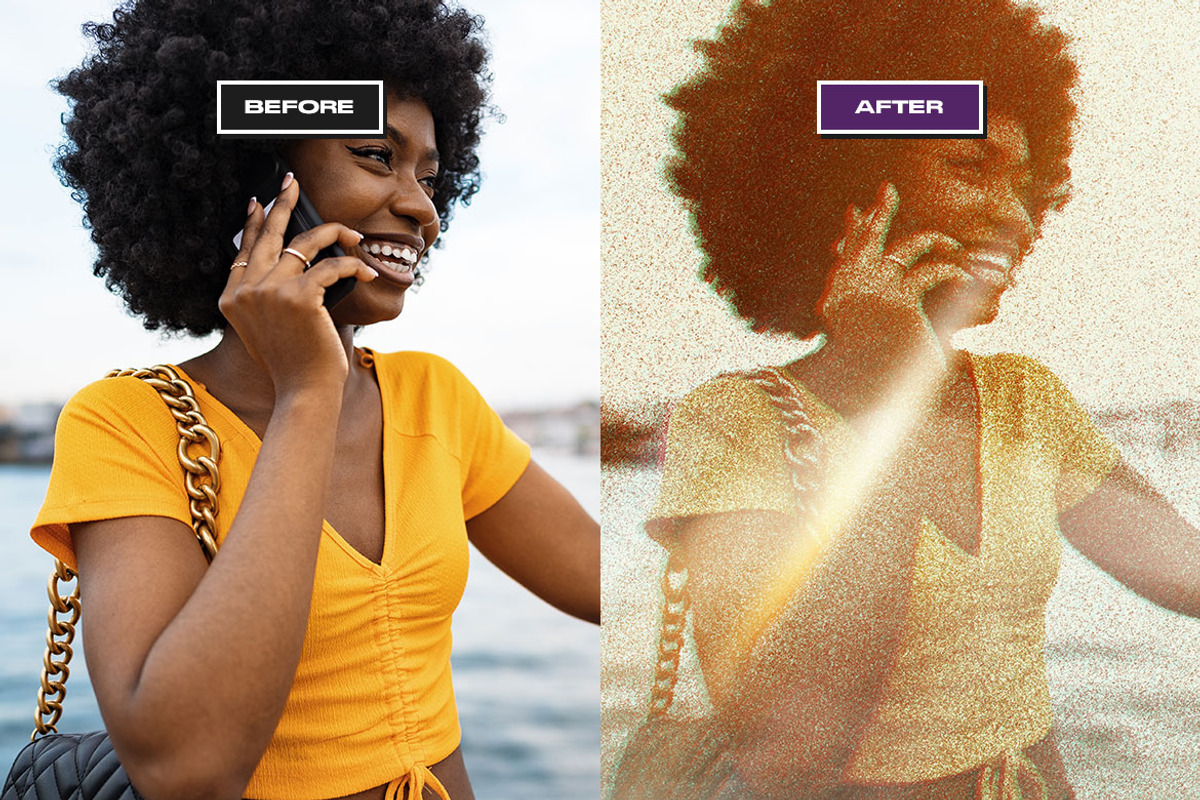 Film Grain Photo Effect, a Layer Style Add-On by iDoodle Studio