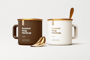 Enamel Mug Mockup, a Cups & Container Mockup by zpackcreative