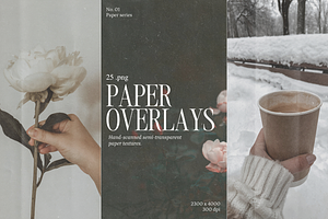 Transparent Paper Texture Overlays, a Texture Graphic by Yana Lesiuk