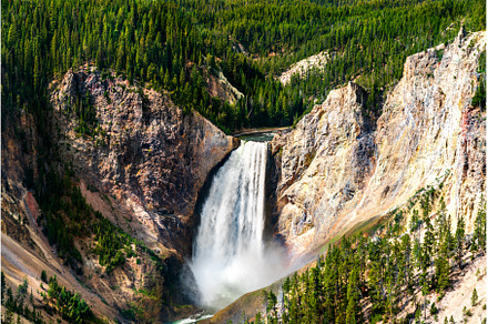Lower Falls of the Yellowstone River, a Nature Photo by Leonid Andronov