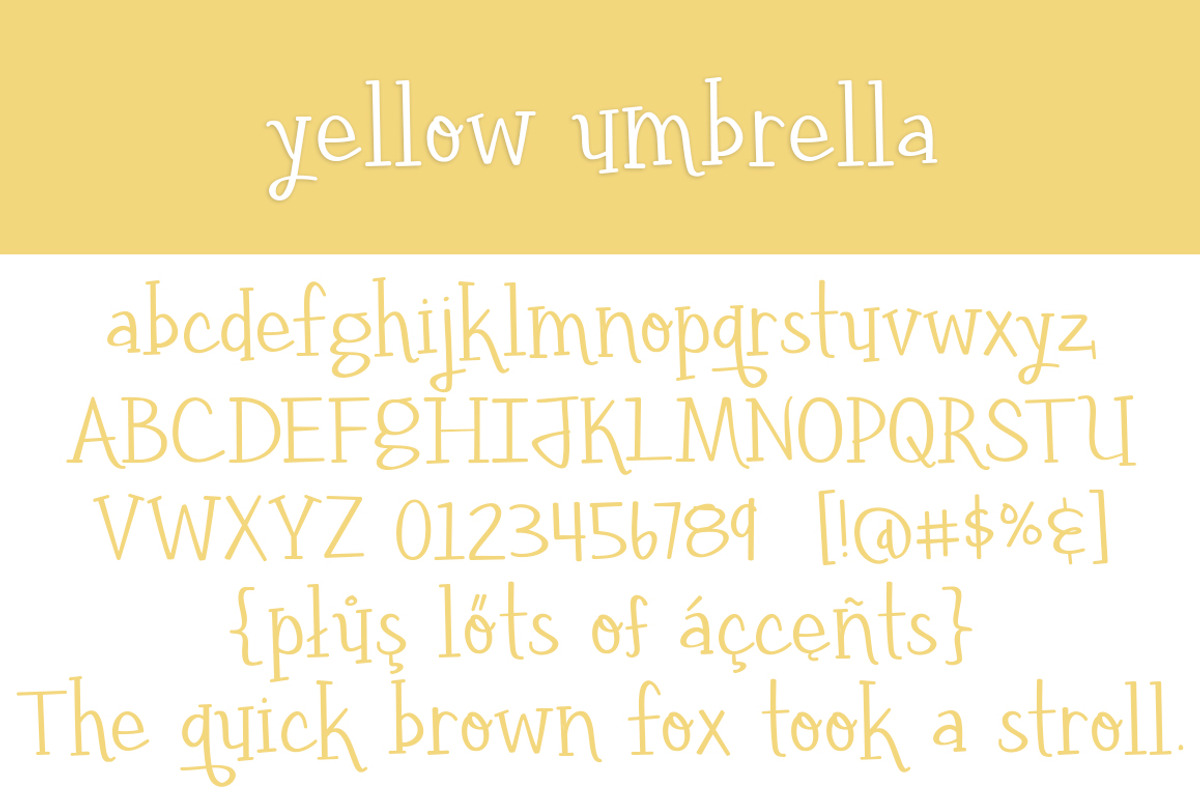 Yellow Umbrella preview 2
