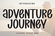 Adventure Journey | Script Font, a Script Font by Scratchones (Thumbnail 1 of 8)