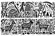 Vintage Livestock Folk Art, a Decorative Illustration by devastd (Thumbnail 25 of 28)