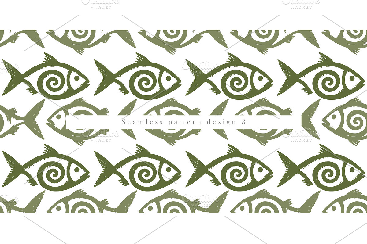 Aquatic Design Patterns, a Pattern Graphic by Nadezda (Photo 4 of 5)