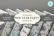 15 Whimsical Party Seamless Papers, a Pattern Graphic by Traveling Designer (Thumbnail 1 of 4)