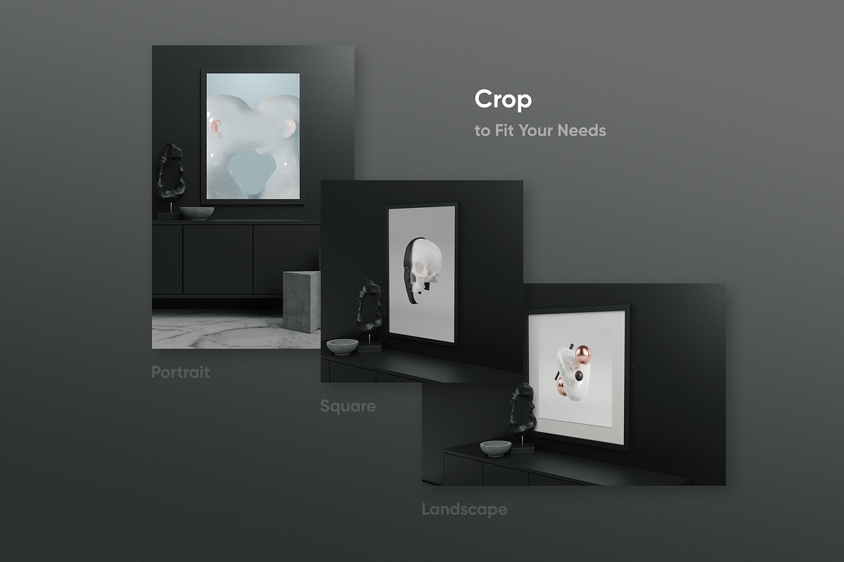 Modern Poster Mockups (Dark), a Print Template by Clint English (Photo 5 of 5)