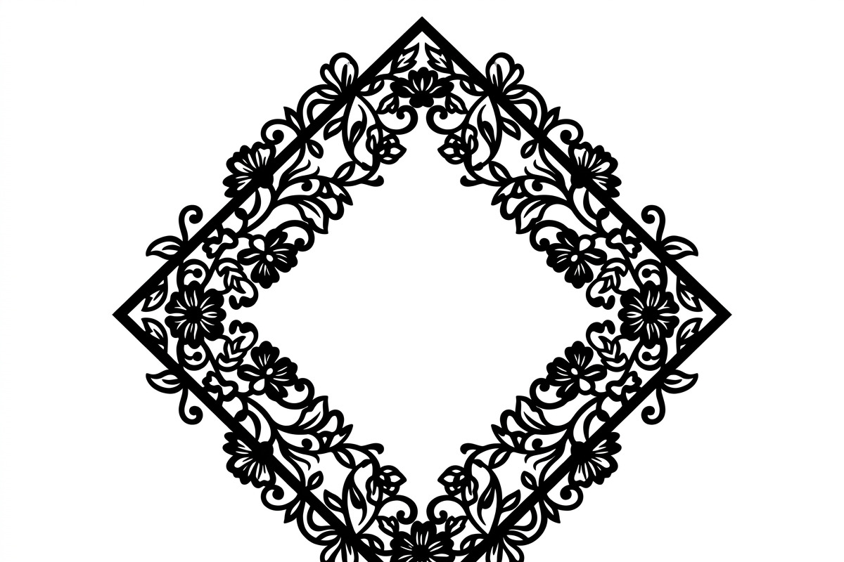 60 Romantic Diamond Wall Floral, a Decorative Illustration by Amazin_art (Photo 33 of 45)