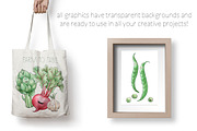 Happy Watercolor Vegetables, a Food Illustration by AmberLenaEngle (Thumbnail 2 of 5)