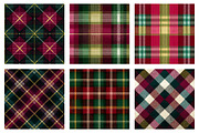 Burgundy Green Plaid Pattern, an Illustration by Dream Creation (Thumbnail 6 of 6)