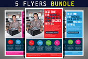 Multipurpose Business Flyers Bundle, a Flyer Template by Graphic Templates (Thumbnail 1 of 6)