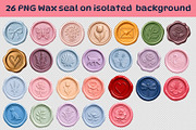 Pastel Wax Seal PNG Clipart, an Object Graphic by NataKa (Thumbnail 2 of 4)
