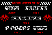 Inferno Racers - Race Font, a Font by PutraCetol Studio (Thumbnail 11 of 11)