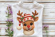 Yarn Crochet Christmas Reindeer PNG, an Illustration by CraftArtStudio (Thumbnail 2 of 4)