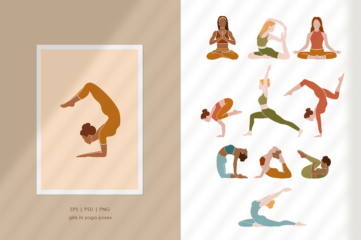 Yoga Day - Graphic Collection, an Illustration by PatrushevaYana (Photo 4 of 7)