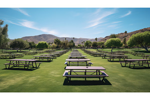 meal social distance tables ai, a Nature Photo by pikepicture