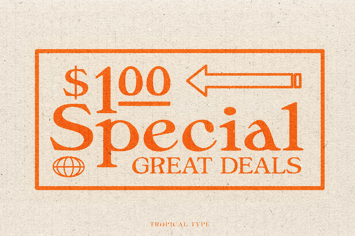 Sunliner Revival Retro Font, a Serif Font by Tropical Type (Photo 6 of 12)