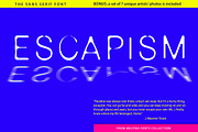 Escapism Sans Serif Font, a Sans Serif Font by GalaStudio (Thumbnail 1 of 11)