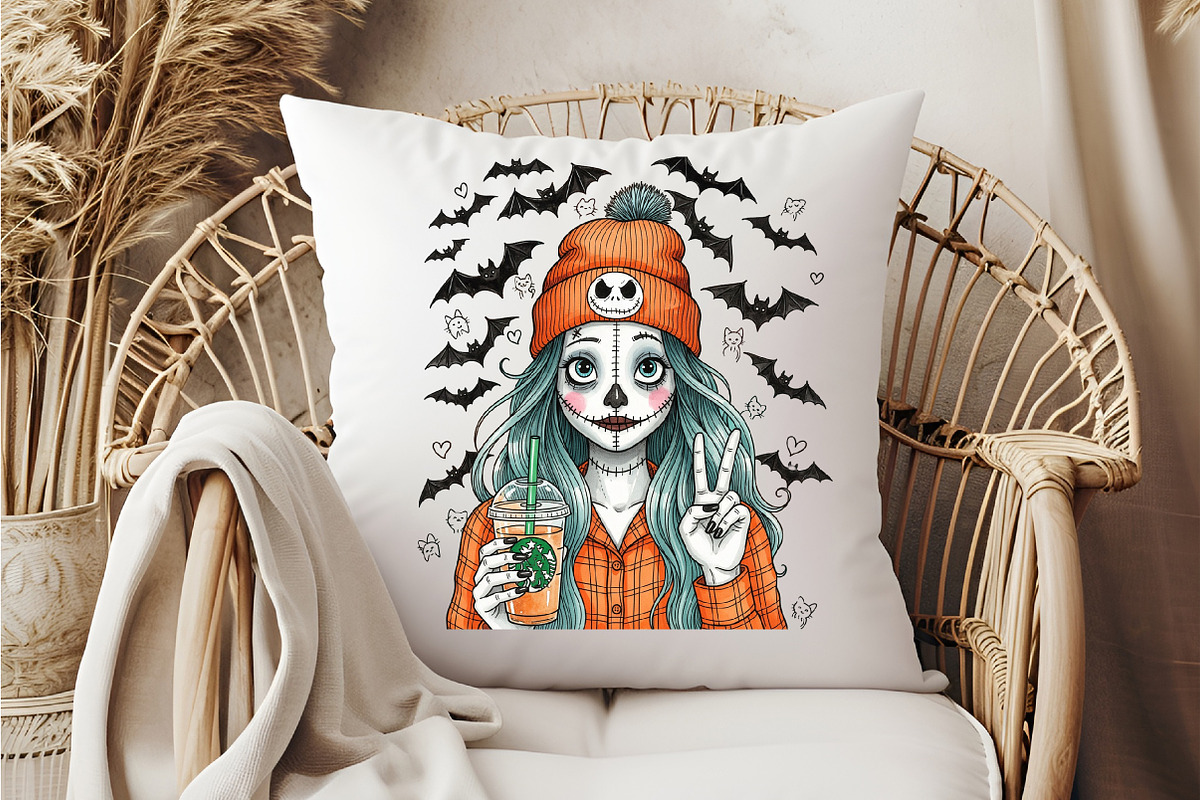 Cute Bougie Skeleton Girl Png, an Illustration by DreamCafeArt (Photo 3 of 7)