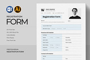 Registration Form | Word, a Stationery Template by Pixelpick (Thumbnail 1 of 3)