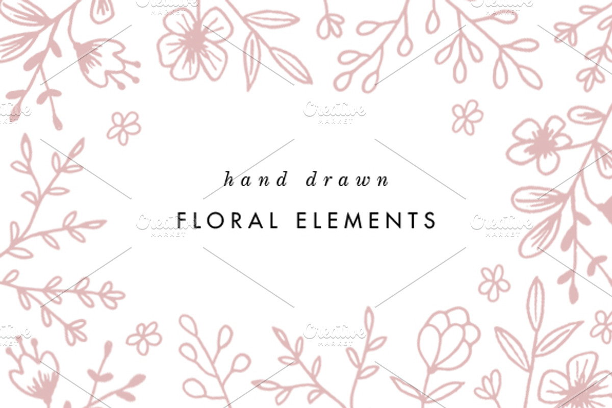 Hand Drawn Floral Elements, an Illustration by Form & Flourish (Photo 1 of 2)