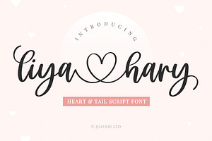 Liya Hary - Lovely Heart Script Font