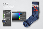 Sports Socks - Mockup, an Apparel Mockup by Studio Innate (Thumbnail 6 of 6)