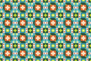 Retro Geometric Seamless Pattern, a Pattern Graphic by Mightyfire